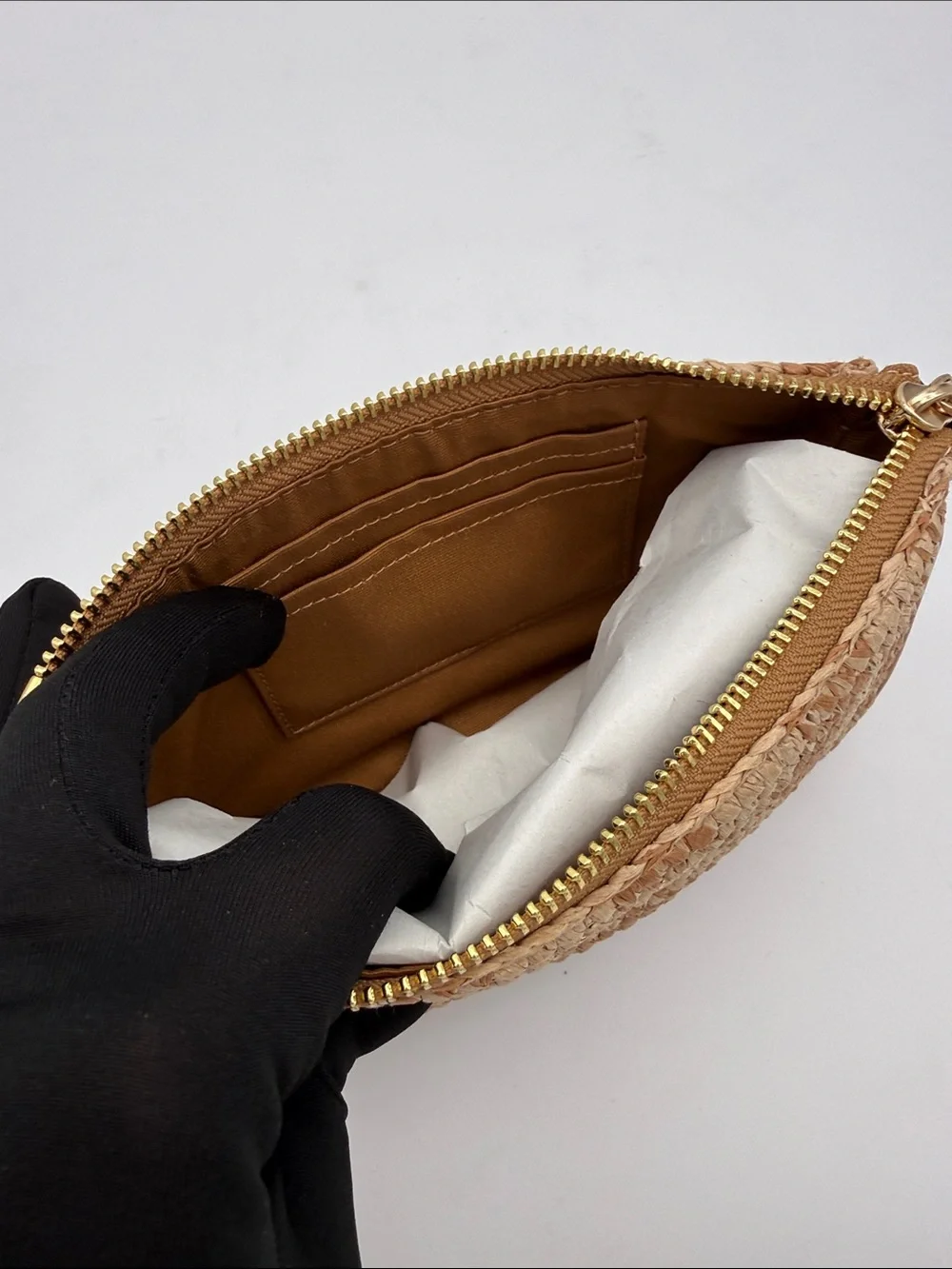 Coach Nolita 19 With Gingham Print Gold/Tan